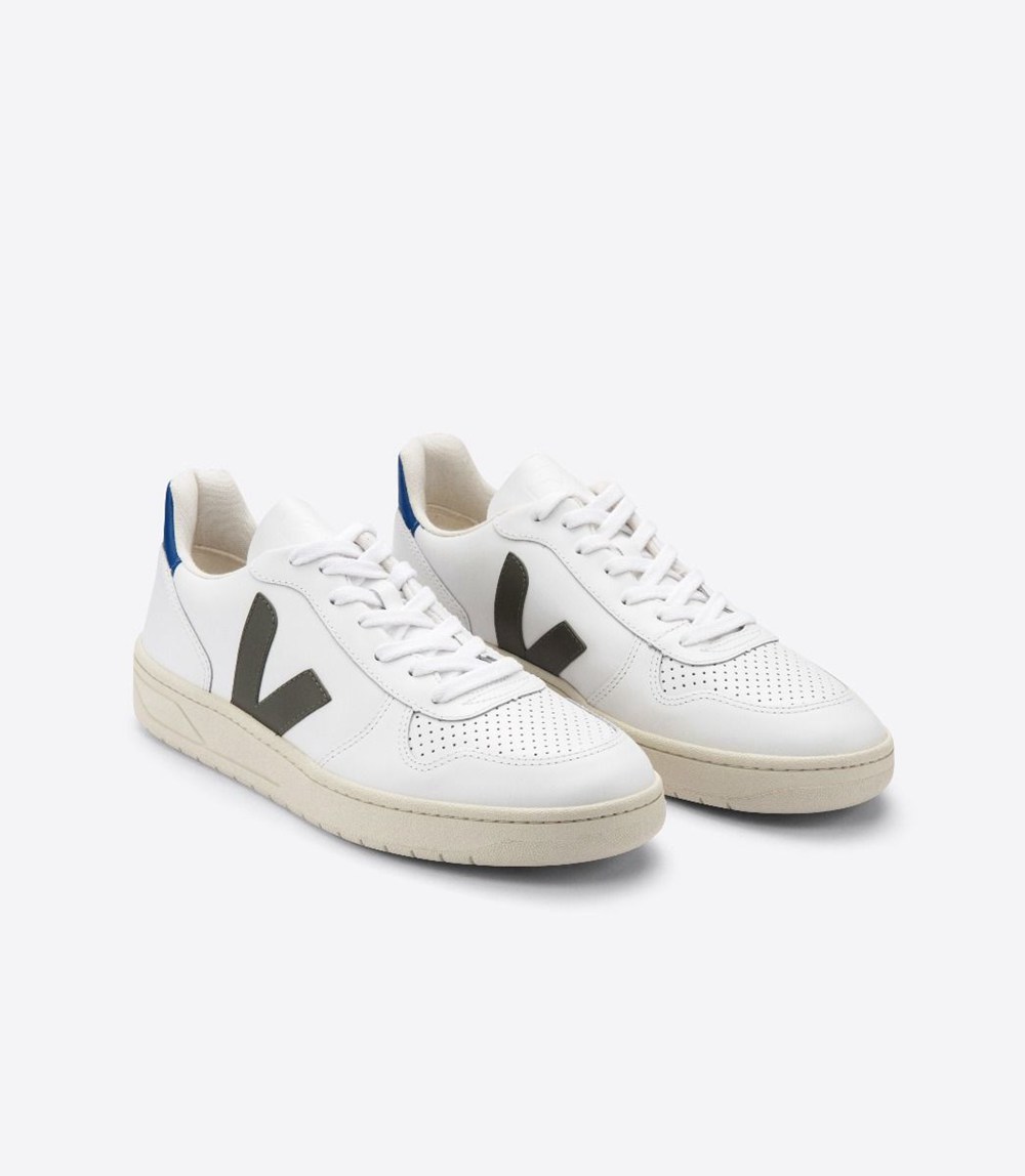 Tenis Veja Mujer - V-10 Cuero - Blancos - 486FDLVCM